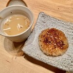 鳥しき - 2022.11.  焼きシャリ & 鶏スープ