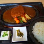 久住屋 - ハンバーグ定食（デミグラスソース）：1100円