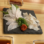 はかりめ じゅん - あなごの刺身と炙り