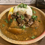 スパイスカレー あかつ亭 - ◎大根と鯖のカレー¥990の1種盛り一択！
      ◎ご飯大盛り¥110
      ◎砂肝マサラ¥220
      ◎卵のピクルス¥110
