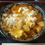 鹿留ドライブイン - たまごうどん430円