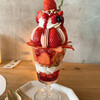 別館 ニコムモーヴ - ②クリスマスをテーマにした苺パフェピスタチオジェラート　苺ソルベ他