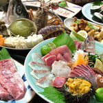 Ajino Shiro - 旬の魚介や野菜を豪快に蒸し焼きに『宝楽焼コース』
