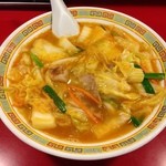 天理スタミナラーメン - H.25.5.26.夜 スタミナラーメン+ヤキメシ定食 980円のスタミナラーメン