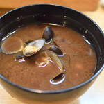 寿司・うなぎ 羽子吾 - しじみ汁