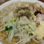 ラーメン二郎 - ニンニクW、アブラ、BP