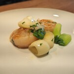 スガハラ - サロマ湖 帆立 + 米沢 長葱