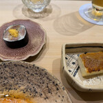 鮨 なんば - あん肝トーストと鰯の太巻き