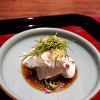 割烹 隆 - ⚫クエ　虎ふぐ白子　ポン酢餡