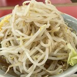 ラーメン もっけだの - 『ラーメン普通ニンニク野菜マシマシ+ネギ』の野菜