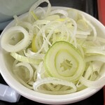 ラーメン もっけだの - アプリスクラッチC賞のネギ