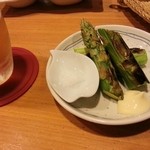 和が家 - 新発田産アスパラ焼き