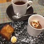 BIKiNi medi - さつま芋&りんごのケーキ、チョコレートフラン、紅茶
