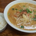 ガキ大将 - 味噌ラーメン＆小ライス　ランチタイム合計553円