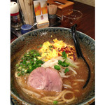 ラーメン札幌一粒庵 - 元気の出るみそラーメン（太麺）（小）