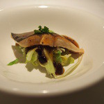 京 静華 - 蒸し物　琵琶マスと春キャベツ蒸し