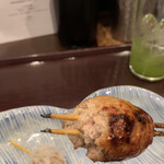 鳥田中 - 鴨入り熊野地鶏つくね 