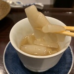鳥田中 - 芋茎吉野煮、芋茎箸上げ