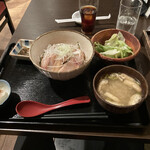 Obanzai To Kushiage No Mise Takumi - お魚定食　ブリの漬け丼　950円