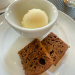 オチガビ - 【2022年10月】会員向け「ぶどう収穫体験」のランチにて：デザート。