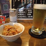 Takoyaki Poripusu - まずは、生ビールで。