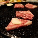 ステーキハウス 村岡 - 焼いてます