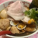 ハイデン.コッコFACTORY ら-めん凛々 - 限定　凛々しい特製あさり北海道バターらぁめん1300円