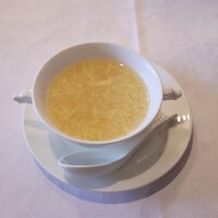 北京宮廷料理 涵梅舫 - 玉子入りコーンスープ