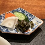 日本料理 TAKEMOTO - 大変良い塩梅の漬物