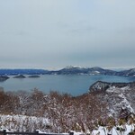 サイロ展望台 - サイロ展望台から見る洞爺湖