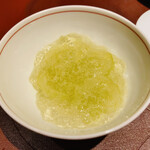 馳走 啐啄一十  - 【写真㉕】シャインマスカット（広島県産）の白ワインジュレ掛け