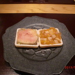 神保町 傳 - フォアグラといぶりがっこ・・・