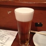 OSTERIA E BAR de BOO - 最初に生ビール。