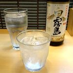 Udon Sakaba Fukufuku - 芋焼酎「白霧島」をボトル（2,000円）で。