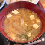 さくら本店 - (ﾗﾝﾁ)さくら定食 具だくさん味噌汁　2022.9.16