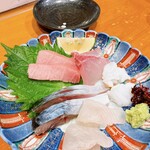 Sushi Aoki - お造り盛り合わせ