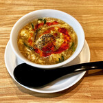 八幡麻婆 雅 - 広島産牡蠣入り酸辣湯の茶碗蒸し仕立て