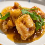 中華ダイニング 一途一心 - 2022.12 金目鯛のフリット 厚揚げ ナンプラーベースのフィッシュソース