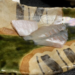 鮨よし - 刺身シリーズ  ヒラメ  左上のえんがわヤバい(≧∇≦)  えんがわあんまり得意じゃなかったけどこれは美味い