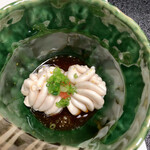 鮨よし - でたーﾜﾀｼの大好物の白子ポン酢  もみじおろしとよく合います