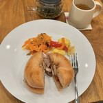 角松屋 - Saturday Lunch(¥1,320) 福味鶏のパン窯煮込みサンドプレート