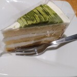 Uotami - 食後のデザート(抹茶ときな粉のケーキ)