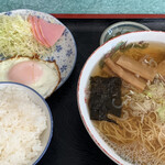 橋野食堂 - ラーメン定食¥800