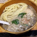 塩そば専門店 桑ばら - キビナゴの濃縮つけそば