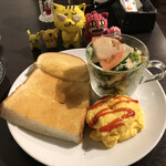 カフェ ボン ボヤージュ - スクランブルモーニングSET   ＋160円(税込)