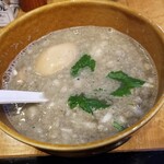 塩そば専門店 桑ばら - キビナゴの濃縮つけそば