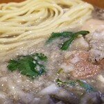 塩そば専門店 桑ばら - キビナゴの濃縮つけそば