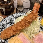 とんかつ けい太 - エビフライ