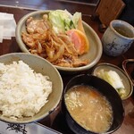 とんかつ藤 - 生姜焼き定食  ￥1,000