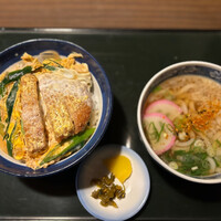 藤よし 堺駅前店 - ミニかつ丼定食 ミニうどん付 藤よし 堺駅前店 - ミニかつ丼定食 ミニうどん付